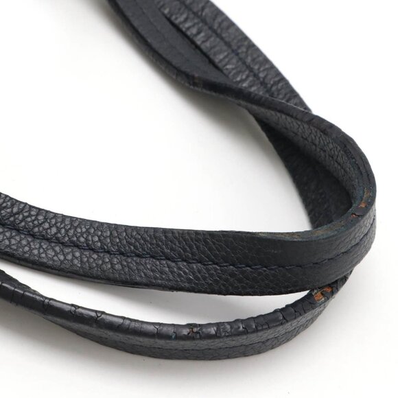 LOUIS VUITTON Navy Monogram Leather Tote Bag - Picture 6 of 9